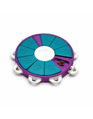 Nina Ottosson Dog Twister Interactive Treat Dog Puzzle Toy Purple Level 3