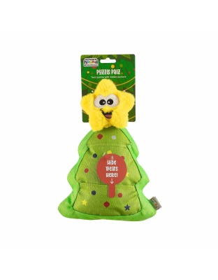 Nina Ottosson Puzzle Palz Christmas Tree Interactive Dog Toy Green