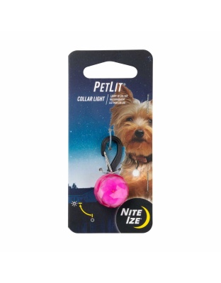 Pink Jewel - Nite Ize PetLit Collar Light