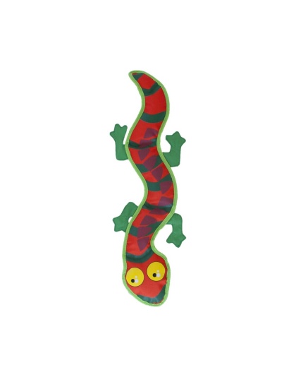 Outward Hound Fire Biterz Exotic Lizard Durable Fire Hose Dog Toy Orange