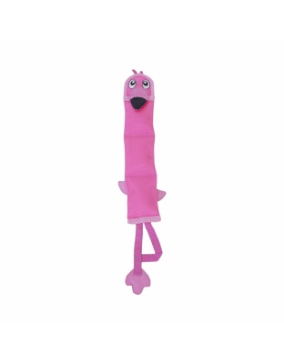 Outward Hound Fire Biterz Flamingo Plush Dog Toy Pink Large