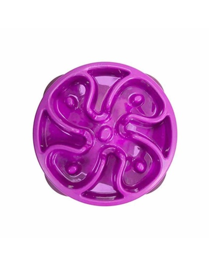 Purple - Outward Hound Fun Feeder Slo Bowl  - Large