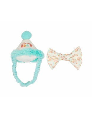 Pearhead Happy Purrday Cat Hat And Bowtie Set 2pc
