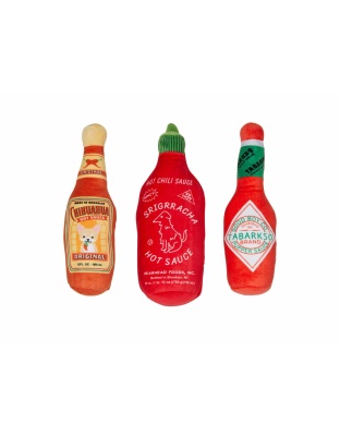 Pearhead Hot Pupper Sauce Dog Toy Set 3pc