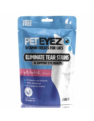 Pet Eyez Vitamin Treats for Cats Whitefish Formula 1oz