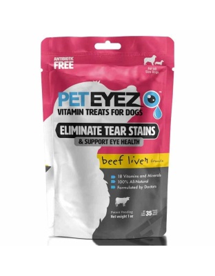 Pet Eyez Vitamin Treats for Dogs Beef Liver Formula 1oz