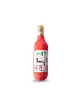 PetShop by Fringe Studio Dashin' Through Merlot Plush Dog Toy