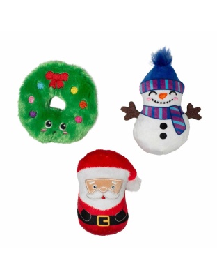 PetShop by Fringe Studio We Have Great Chemis-Tree Plush Dog Toy Set Small 3pc