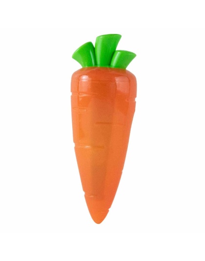 Petstages Crunch Veggies Carrot Dog Toy Orange Large