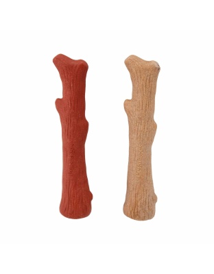 Petstages Dogwood Wood Alternative Dog Chew Toy Original/Mesquite Medium 2pc