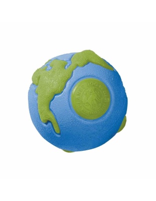 Blue/Green - Planet Dog Orbee-Tuff Planet Ball Treat-Dispensing Dog Toy  - Small
