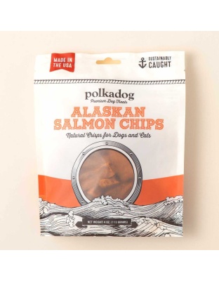 Polkadog Alaskan Salmon Chips Dog and Cat Treats 4oz