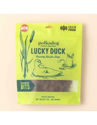 Polkadog Lucky Duck Training Bits Crunchy Dog Treats 7oz