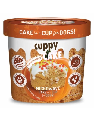 Puppy Cake Cuppy Cake Mix Pumpkin Spice with Pupfetti Sprinkles