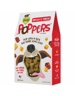 Snicky Snaks Bacon and Cheese Poppers Treat 10 oz