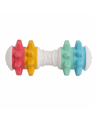 SnugArooz Shake It Off Dog Chew Toy Multicolored 5"