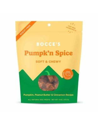 Bocce's Bakery Pumpk'n Spice Soft & Chewy Dog Treats 6oz