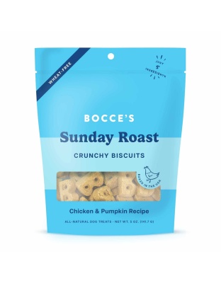 Bocce's Bakery Sunday Roast Biscuit Bags Dog Treats 5oz