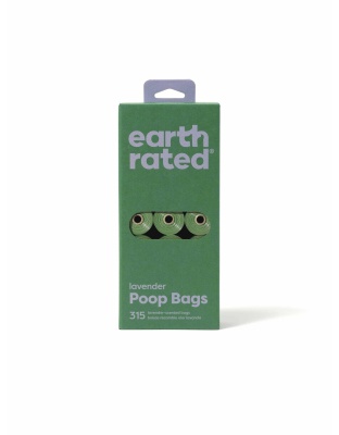 Earth Rated Lavender Poop Bags 315ct on 21 Refill Rolls