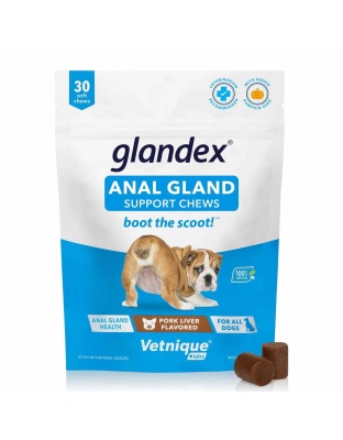 Glandex Pork Liver Soft Chews 30ct Pouch