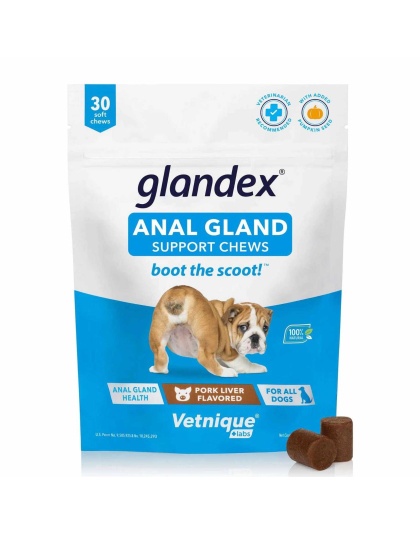 Glandex Pork Liver Soft Chews 30ct Pouch