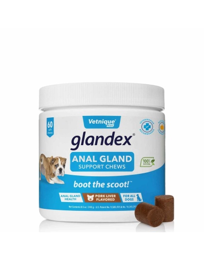 Glandex Pork Liver Soft Chews  Jar - 60ct