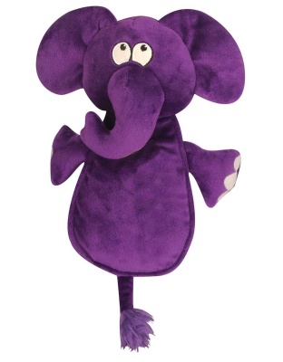 goDog Hear Doggy Elephant w/Chew Guard Plush Dog Toy