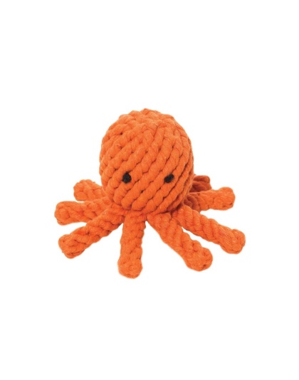 Jax & Bones Elton the Octopus Rope Dog Toy  - Small 3"