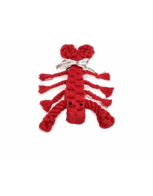 Jax & Bones Louie the Lobster Rope Dog Toy  - Small 7"
