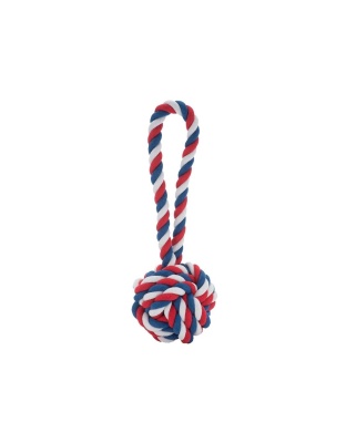 Red, White and Blue - Jax & Bones Knot Rope Dog Toy -  Small 3"