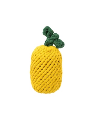 Jax & Bones Pineapple Rope Dog Toy 8"