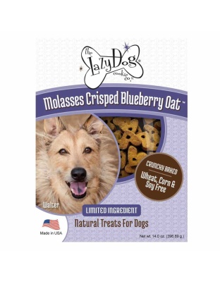 Lazy Dog Molasses Crisped Blueberry Oat Dog Treat 14oz