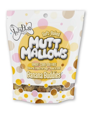 Lazy Dog Mutt Mallows Banana Buddies Dog Treat 5oz