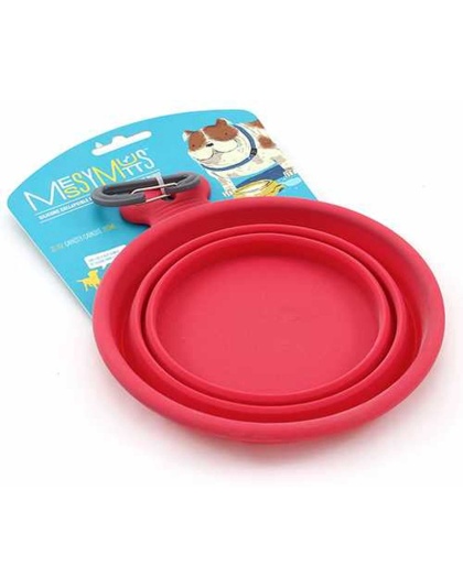 Watermelon - Messy Mutts Silicone Collapsible Bowl  - Small