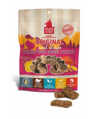 Plato Original Real Strips Turkey & Sweet Potato  - 6oz