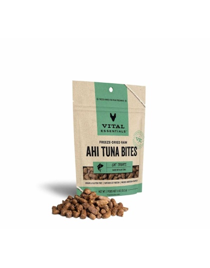 Vital Essentials(R) Freeze-Dried Ahi Tuna Bites Cat Treats, 1.1 oz