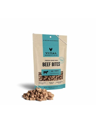 Vital Essentials(R) Freeze-Dried Beef Bites Dog Treats, - 2.5 oz