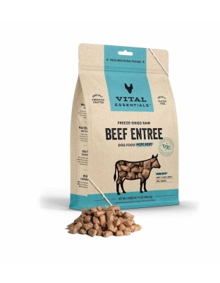 Vital Essentials(R) Freeze-Dried Raw Beef Entree Dog Food Mini Nibs,  - 14 oz