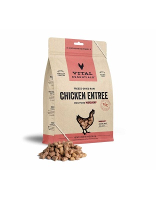 Vital Essentials(R) Freeze-Dried Raw Chicken Entree Dog Food Mini Nibs,  - 14 oz
