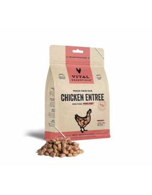 Vital Essentials(R) Freeze-Dried Raw Chicken Entree Dog Food Mini Nibs,  - 5.5 oz