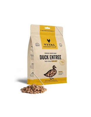 Vital Essentials(R) Freeze-Dried Raw Duck Entree Dog Food Mini Nibs,  - 14 oz