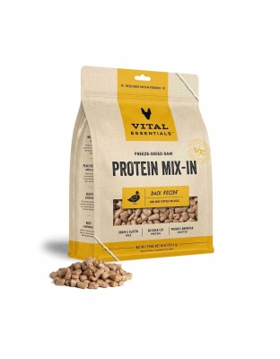 Vital Essentials(R) Freeze-Dried Raw Duck Protein Mix-In Meal Topper for Dogs - 8 oz