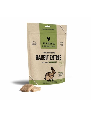Vital Essentials(R) Freeze-Dried Raw Rabbit Entree Cat Food Mini Patties - 3.75 oz