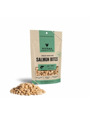 Vital Essentials(R) Freeze-Dried Raw Salmon Bites Dog Treats - 2.5 oz