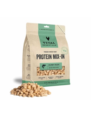 Vital Essentials(R) Freeze-Dried Raw Salmon Protein Mix-In Meal Topper for Dogs - 18 oz
