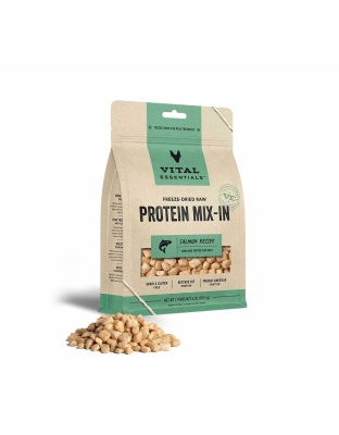 Vital Essentials(R) Freeze-Dried Raw Salmon Protein Mix-In Meal Topper for Dogs, - 6 oz