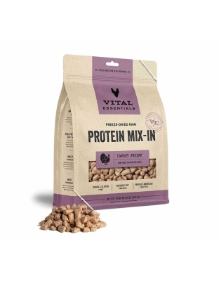 Vital Essentials(R) Freeze-Dried Raw Turkey Protein Mix-In Meal Topper for Dogs,  - 18 oz