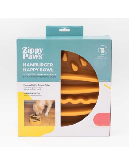 ZippyPaws Happy Bowls - Hamburger