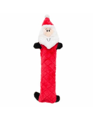 ZippyPaws Holiday Jigglerz(R) Santa Plush Dog Toy