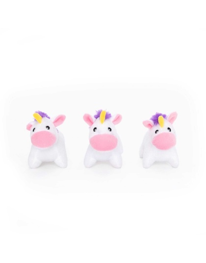 ZippyPaws Miniz Unicorns 3pk